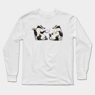 Badger Tea Party Long Sleeve T-Shirt